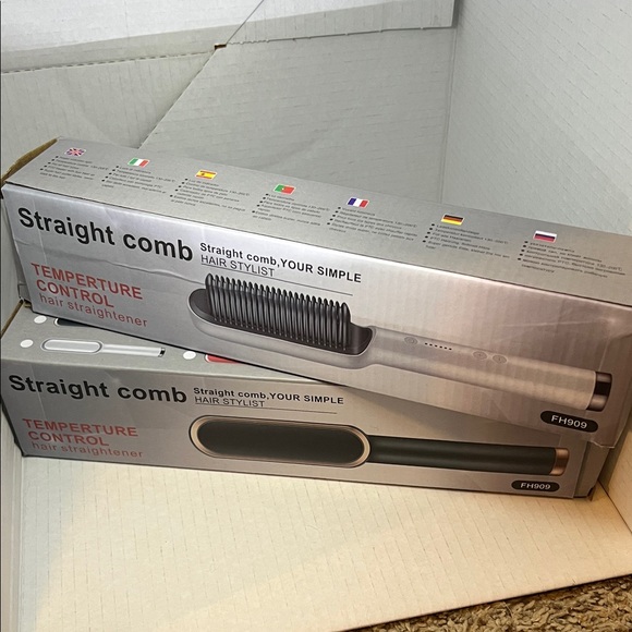 Straight Comb Hair Styler with Temperature Control - Picture 2 of 2